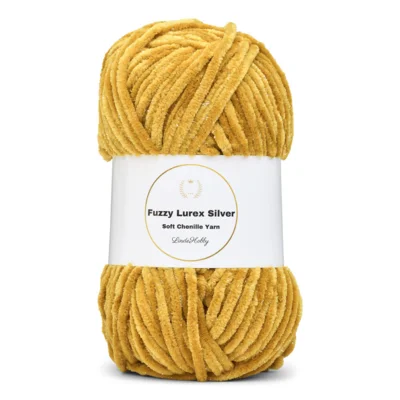 LindeHobby Fuzzy Chenille Silver Lurex
